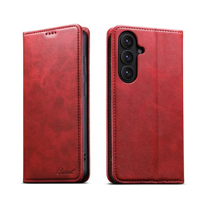 Suteni Calf Texture Horizontal Flip Leather Phone Case, For Samsung Galaxy S26+ 5G, For Samsung Galaxy S26 Ultra 5G, For Samsung Galaxy S26 5G, For Samsung Galaxy S25 5G, For Samsung Galaxy S25+ 5G, For Samsung Galaxy S25 Ultra 5G