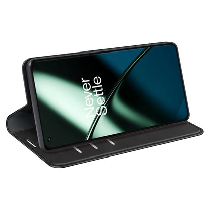 For OnePlus 11  Retro-skin Magnetic Suction Leather Phone Case, For OnePlus 11