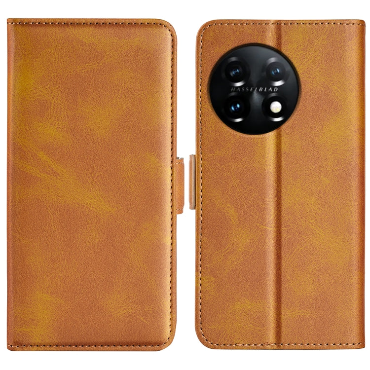 For OnePlus 11 Dual-side Magnetic Buckle Leather Phone Case, For OnePlus 11