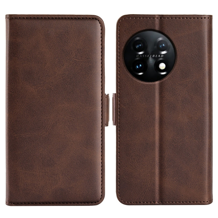 For OnePlus 11 Dual-side Magnetic Buckle Leather Phone Case, For OnePlus 11
