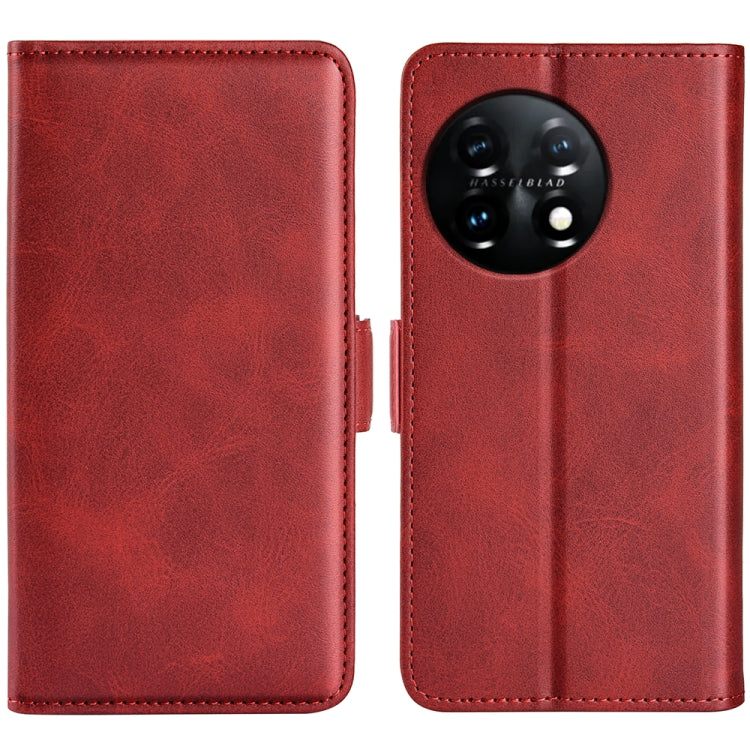 For OnePlus 11 Dual-side Magnetic Buckle Leather Phone Case, For OnePlus 11