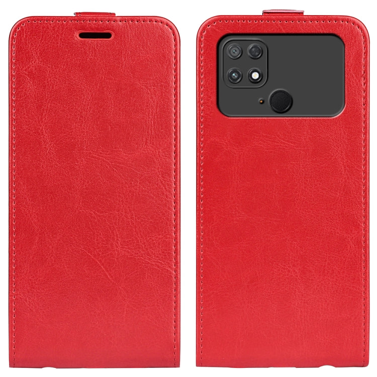 For Xiaomi Poco C40 R64 Texture Vertical Flip Leather Phone Case, For Xiaomi Poco C40