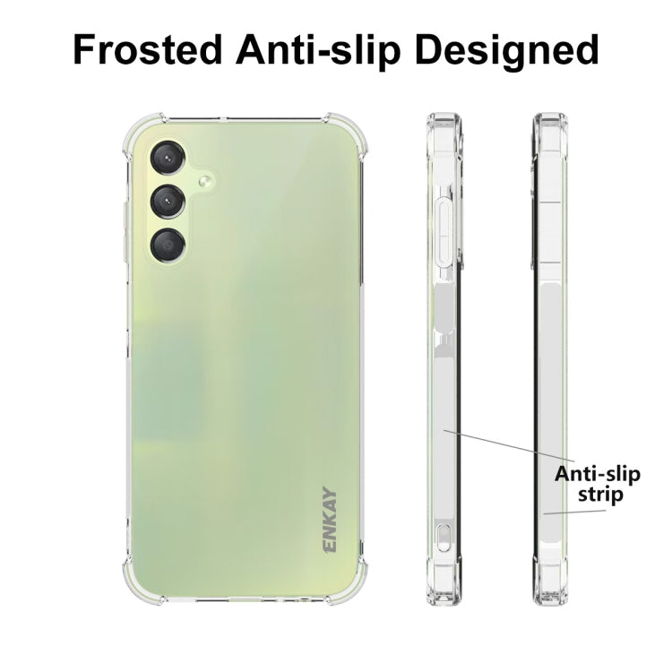 ENKAY Hat-Prince Transparent TPU Shockproof Phone Case, For Samsung Galaxy A15, For Samsung Galaxy A35 5G, For Samsung Galaxy S24 Ultra 5G, For Samsung Galaxy S24+ 5G, For Samsung Galaxy S24 5G, For Samsung Galaxy A05, For Samsung Galaxy A05s          ...