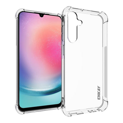 ENKAY Hat-Prince Transparent TPU Shockproof Phone Case, For Samsung Galaxy A15, For Samsung Galaxy A35 5G, For Samsung Galaxy S24 Ultra 5G, For Samsung Galaxy S24+ 5G, For Samsung Galaxy S24 5G, For Samsung Galaxy A05, For Samsung Galaxy A05s          ...
