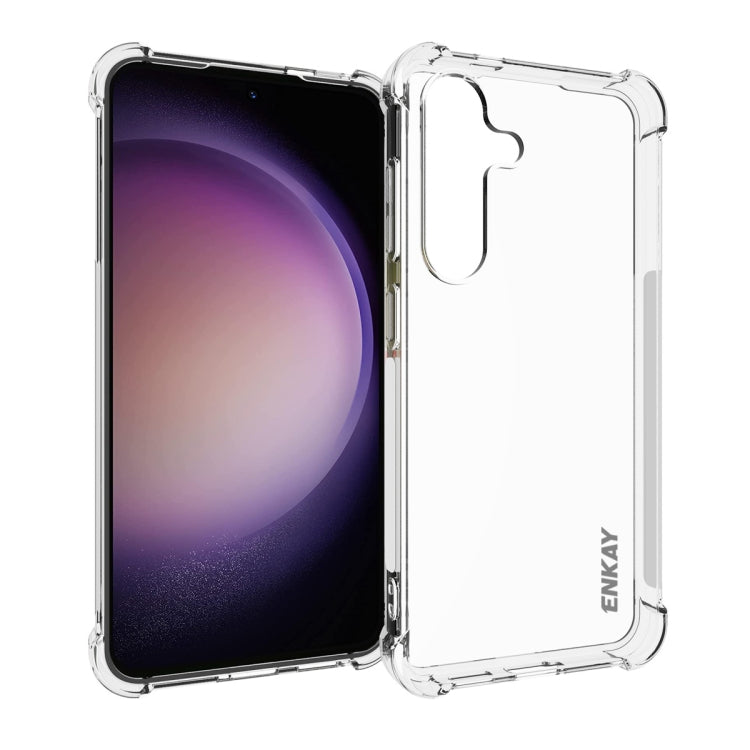 ENKAY Hat-Prince Transparent TPU Shockproof Phone Case, For Samsung Galaxy A15, For Samsung Galaxy A35 5G, For Samsung Galaxy S24 Ultra 5G, For Samsung Galaxy S24+ 5G, For Samsung Galaxy S24 5G, For Samsung Galaxy A05, For Samsung Galaxy A05s          ...