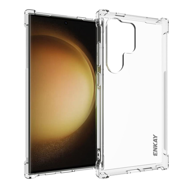 ENKAY Hat-Prince Transparent TPU Shockproof Phone Case, For Samsung Galaxy M55 5G, For Samsung Galaxy A15, For Samsung Galaxy A35 5G, For Samsung Galaxy S24 Ultra 5G, For Samsung Galaxy S24+ 5G, For Samsung Galaxy S24 5G, For Samsung Galaxy A05        ...