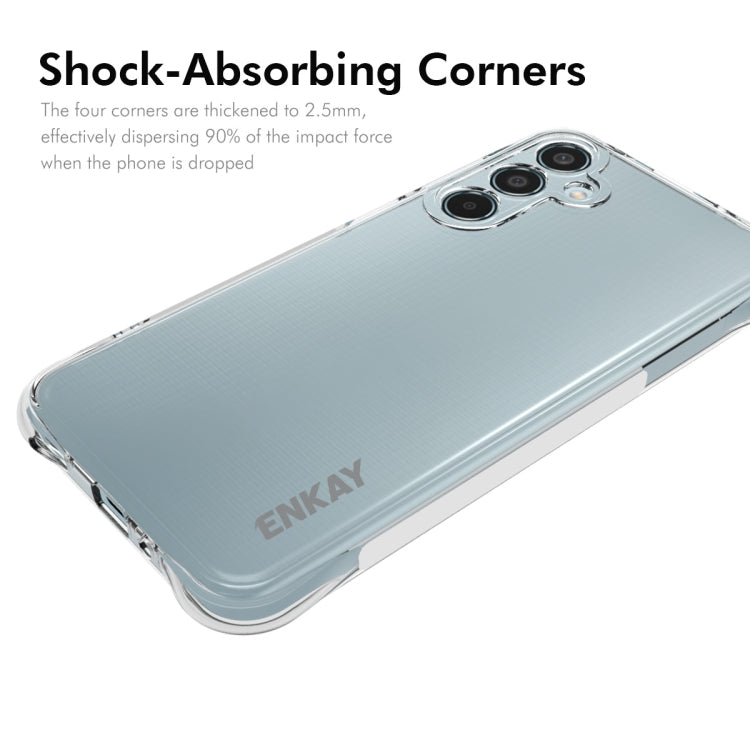 ENKAY Hat-Prince Transparent TPU Shockproof Phone Case, For Galaxy M35, For Galaxy Xcover 7 Pro, For Galaxy M55 5G, For Galaxy F15 / M15, For Galaxy A15, For Galaxy A35 5G, For Galaxy S24 Ultra 5G, For Galaxy S24+ 5G, For Galaxy S24 5G, For Galaxy A05 ...