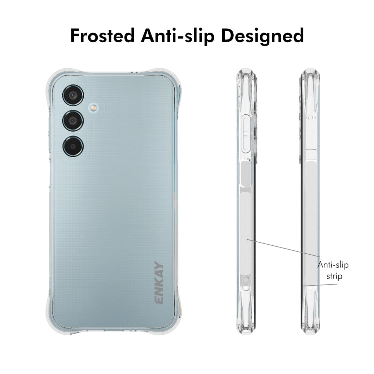 ENKAY Hat-Prince Transparent TPU Shockproof Phone Case, For Galaxy M35, For Galaxy Xcover 7 Pro, For Galaxy M55 5G, For Galaxy F15 / M15, For Galaxy A15, For Galaxy A35 5G, For Galaxy S24 Ultra 5G, For Galaxy S24+ 5G, For Galaxy S24 5G, For Galaxy A05 ...