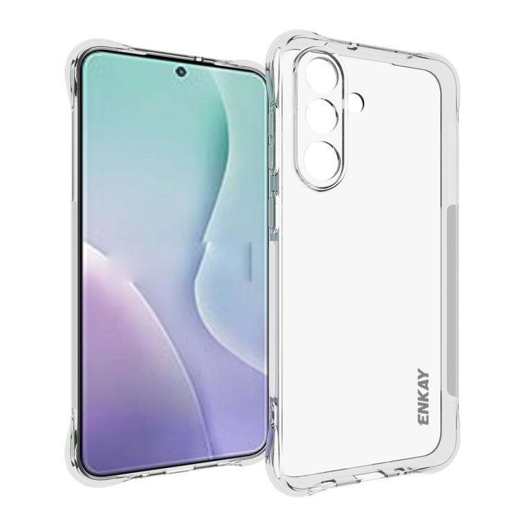 ENKAY Hat-Prince Transparent TPU Shockproof Phone Case, For Galaxy A18 / A17, For Galaxy S26 FE 5G, For Galaxy S26+ 5G, For Galaxy S26 Ultra 5G, For Galaxy S26 5G, For Galaxy A57 5G, For Galaxy A37 5G, For Galaxy A27 5G, For Galaxy Z Flip7 FE / Flip6  ...