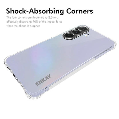 ENKAY Hat-Prince Transparent TPU Shockproof Phone Case, For Galaxy S26+ 5G, For Galaxy S26 Ultra 5G, For Galaxy S26 5G, For Galaxy A57 5G, For Galaxy A37 5G, For Galaxy A27 5G, For Galaxy S25 FE 5G, For Galaxy M36 5G, For Galaxy A07 4G, For Galaxy A17 ...
