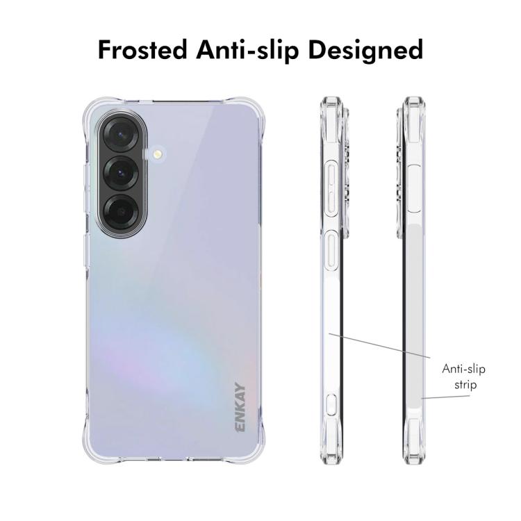 ENKAY Hat-Prince Transparent TPU Shockproof Phone Case, For Galaxy S26+ 5G, For Galaxy S26 Ultra 5G, For Galaxy S26 5G, For Galaxy A57 5G, For Galaxy A37 5G, For Galaxy A27 5G, For Galaxy S25 FE 5G, For Galaxy M36 5G, For Galaxy A07 4G, For Galaxy A17 ...