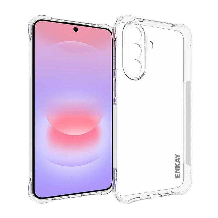ENKAY Hat-Prince Transparent TPU Shockproof Phone Case, For Galaxy S26+ 5G, For Galaxy S26 Ultra 5G, For Galaxy S26 5G, For Galaxy A57 5G, For Galaxy A37 5G, For Galaxy A27 5G, For Galaxy S25 FE 5G, For Galaxy M36 5G, For Galaxy A07 4G, For Galaxy A17 ...