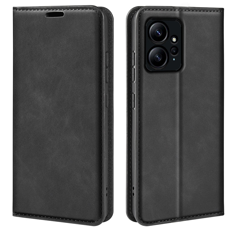 For Xiaomi Redmi Note 12 4G Global Retro-skin Magnetic Suction Leather Phone Case, For Xiaomi Redmi Note 12 4G Global