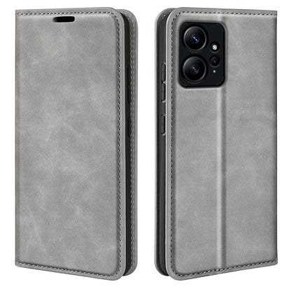 For Xiaomi Redmi Note 12 4G Global Retro-skin Magnetic Suction Leather Phone Case, For Xiaomi Redmi Note 12 4G Global