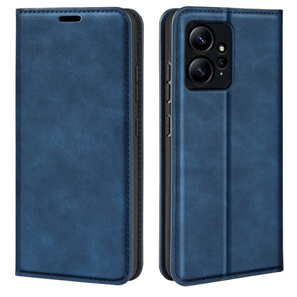 For Xiaomi Redmi Note 12 4G Global Retro-skin Magnetic Suction Leather Phone Case, For Xiaomi Redmi Note 12 4G Global