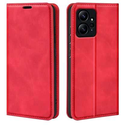For Xiaomi Redmi Note 12 4G Global Retro-skin Magnetic Suction Leather Phone Case, For Xiaomi Redmi Note 12 4G Global