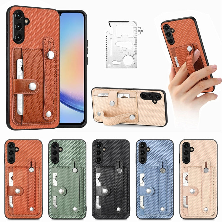 wristband back case with tool knife card slot kickstand case, For Samsung Galaxy A34 5G