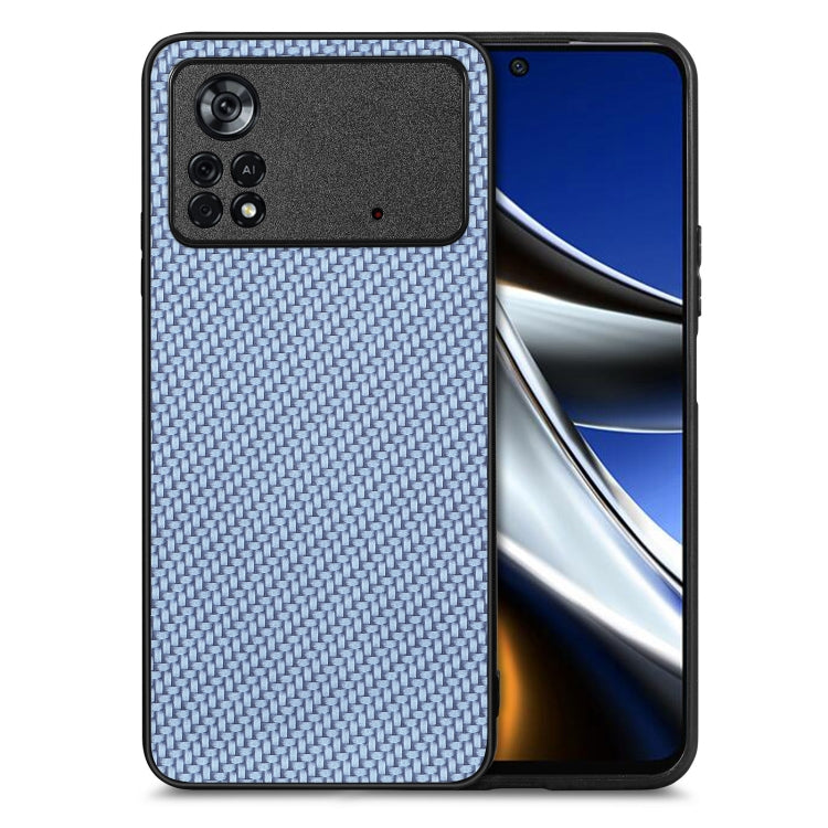 Carbon Fiber Texture Leather Back Cover Phone Case, For Honor Magic5, For Honor X7A, For Honor X9A, For Xiaomi Poco X4 Pro 5G