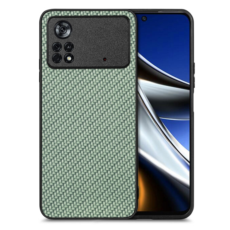 Carbon Fiber Texture Leather Back Cover Phone Case, For Honor Magic5, For Honor X7A, For Honor X9A, For Xiaomi Poco X4 Pro 5G
