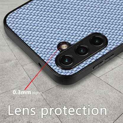 Carbon Fiber Texture Leather Back Cover Phone Case, For Samsung Galaxy A34 5G