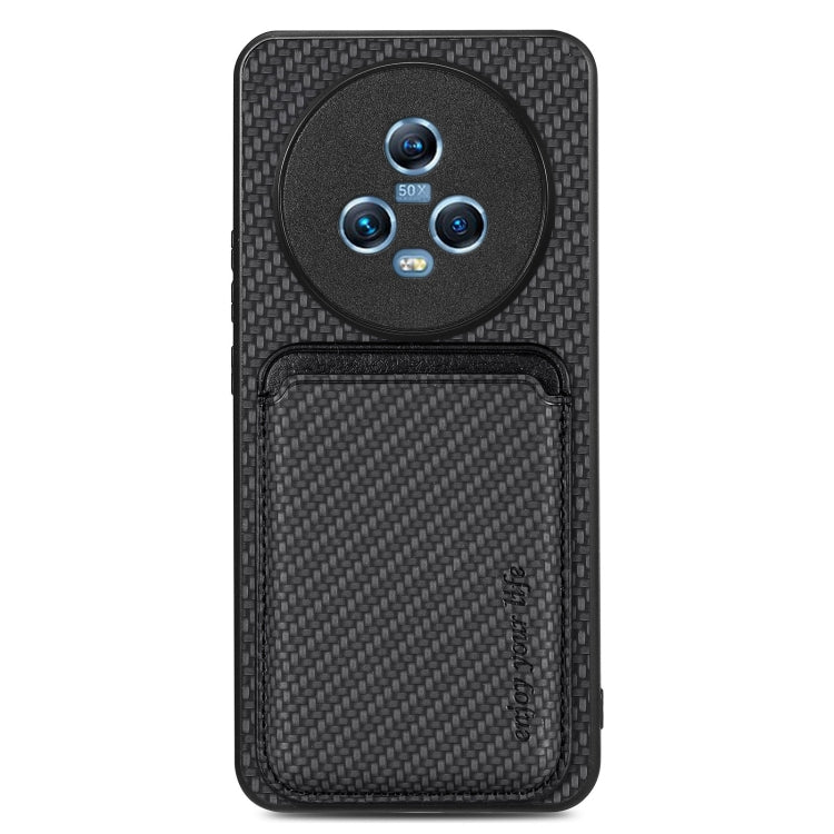 Carbon Fiber Leather Card Magsafe Magnetic Phone Case, For Honor Magic5, For Honor X7A, For Honor X9A, For Xiaomi Poco X4 Pro 5G