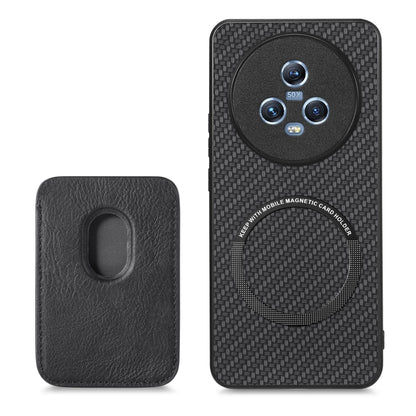 Carbon Fiber Leather Card Magsafe Magnetic Phone Case, For Honor Magic5, For Honor X7A, For Honor X9A, For Xiaomi Poco X4 Pro 5G