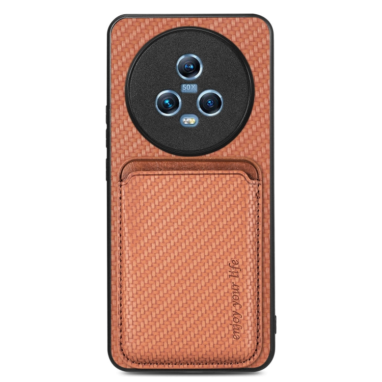 Carbon Fiber Leather Card Magsafe Magnetic Phone Case, For Honor Magic5, For Honor X7A, For Honor X9A, For Xiaomi Poco X4 Pro 5G