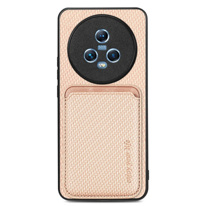 Carbon Fiber Leather Card Magsafe Magnetic Phone Case, For Honor Magic5, For Honor X7A, For Honor X9A, For Xiaomi Poco X4 Pro 5G