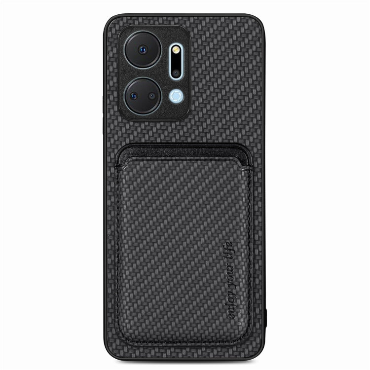 Carbon Fiber Leather Card Magsafe Magnetic Phone Case, For Honor Magic5, For Honor X7A, For Honor X9A, For Xiaomi Poco X4 Pro 5G