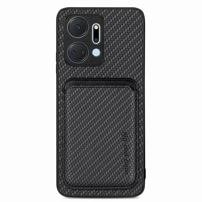 Carbon Fiber Leather Card Magsafe Magnetic Phone Case, For Honor Magic5, For Honor X7A, For Honor X9A, For Xiaomi Poco X4 Pro 5G
