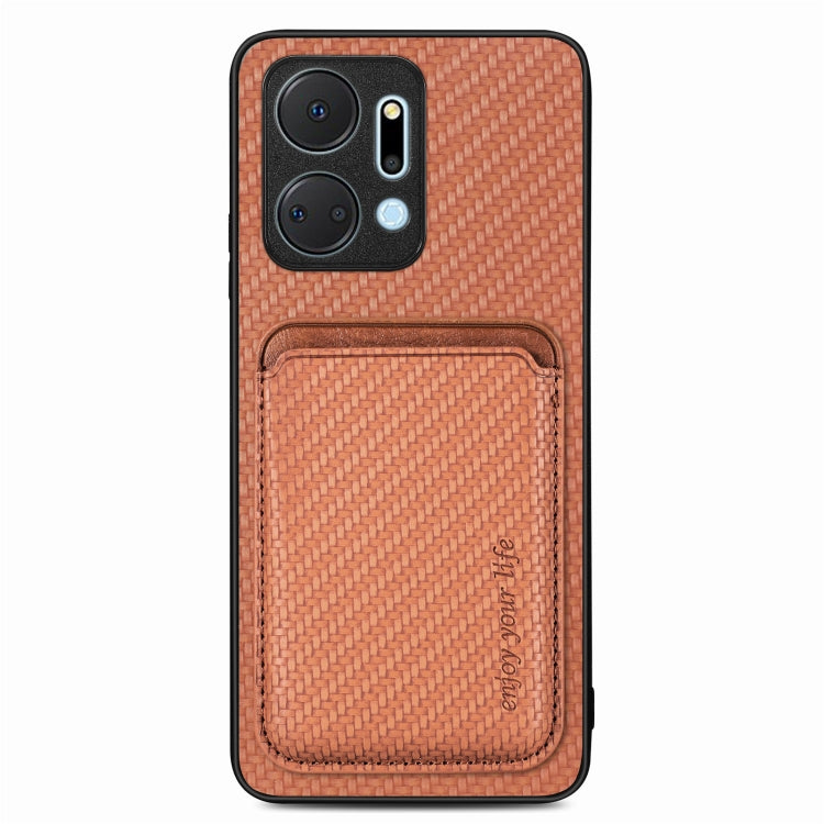 Carbon Fiber Leather Card Magsafe Magnetic Phone Case, For Honor Magic5, For Honor X7A, For Honor X9A, For Xiaomi Poco X4 Pro 5G
