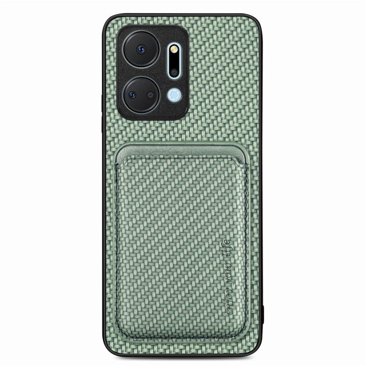 Carbon Fiber Leather Card Magsafe Magnetic Phone Case, For Honor Magic5, For Honor X7A, For Honor X9A, For Xiaomi Poco X4 Pro 5G