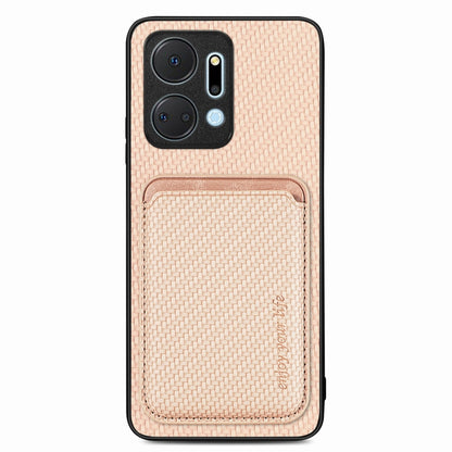 Carbon Fiber Leather Card Magsafe Magnetic Phone Case, For Honor Magic5, For Honor X7A, For Honor X9A, For Xiaomi Poco X4 Pro 5G