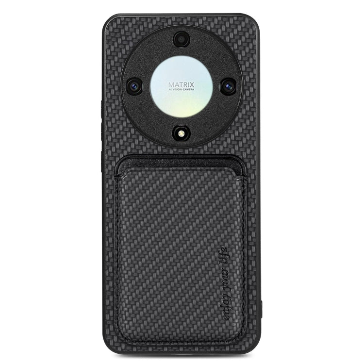 Carbon Fiber Leather Card Magsafe Magnetic Phone Case, For Honor Magic5, For Honor X7A, For Honor X9A, For Xiaomi Poco X4 Pro 5G