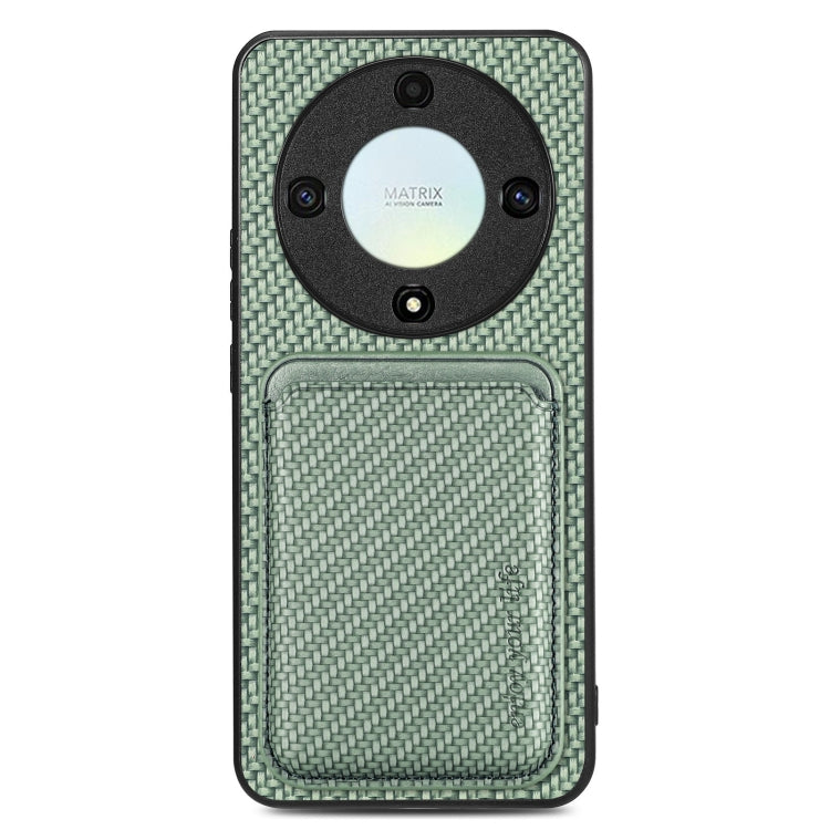 Carbon Fiber Leather Card Magsafe Magnetic Phone Case, For Honor Magic5, For Honor X7A, For Honor X9A, For Xiaomi Poco X4 Pro 5G