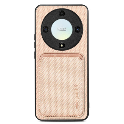 Carbon Fiber Leather Card Magsafe Magnetic Phone Case, For Honor Magic5, For Honor X7A, For Honor X9A, For Xiaomi Poco X4 Pro 5G