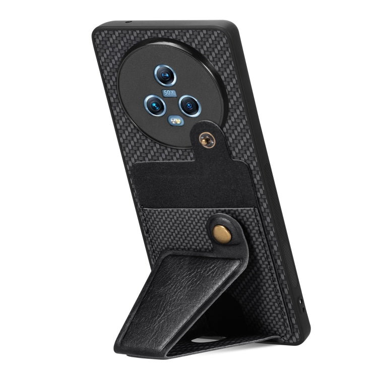 Carbon Fiber Wallet Flip Card K-shaped Holder Phone Case, For Honor Magic5, For Honor X7A, For Honor X8A, For Xiaomi Poco X4 Pro 5G