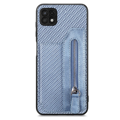 Carbon Fiber Horizontal Flip Zipper Wallet Phone Case, For Honor X7A, For Honor X8A, For Xiaomi Poco X4 Pro 5G, For Samsung Galaxy A22 5G