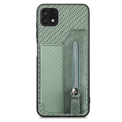 Carbon Fiber Horizontal Flip Zipper Wallet Phone Case, For Honor X7A, For Honor X8A, For Xiaomi Poco X4 Pro 5G, For Samsung Galaxy A22 5G