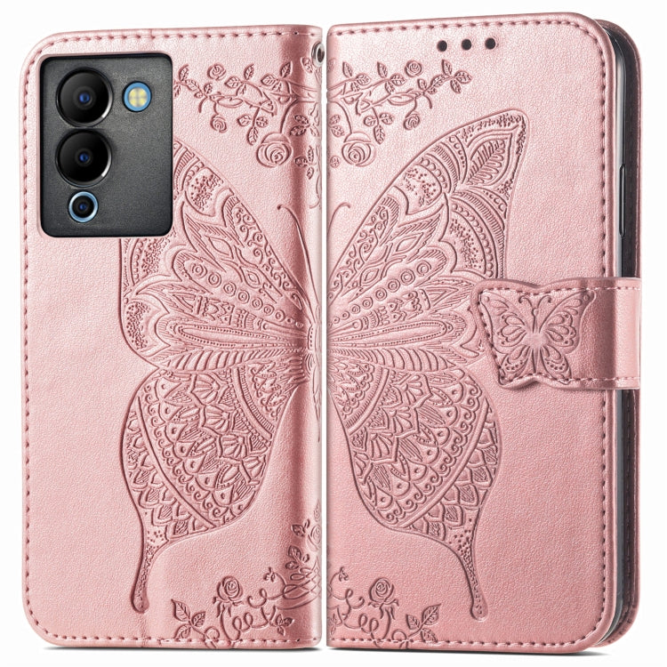 Butterfly Love Flower Embossed Leather Phone Case, For Infinix Note 12 G96, For OnePlus Ace 2, For Realme C55
