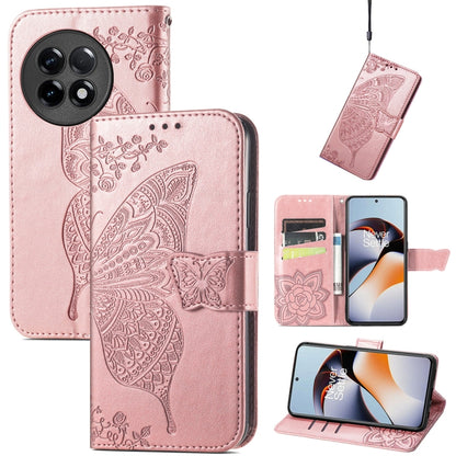 Butterfly Love Flower Embossed Leather Phone Case, For Infinix Note 12 G96, For OnePlus Ace 2, For Realme C55