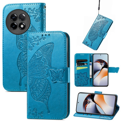 Butterfly Love Flower Embossed Leather Phone Case, For Infinix Note 12 G96, For OnePlus Ace 2, For Realme C55