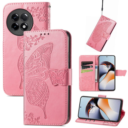 Butterfly Love Flower Embossed Leather Phone Case, For Infinix Note 12 G96, For OnePlus Ace 2, For Realme C55