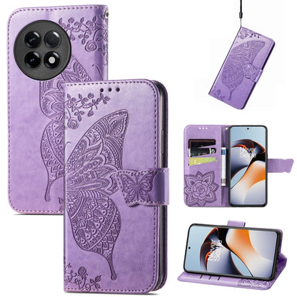 Butterfly Love Flower Embossed Leather Phone Case, For Infinix Note 12 G96, For OnePlus Ace 2, For Realme C55