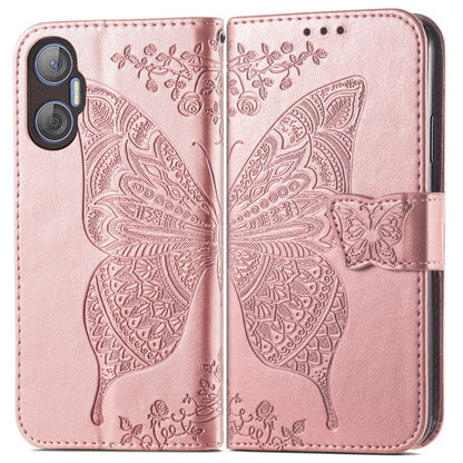 Butterfly Love Flower Embossed Leather Phone Case, For Tecno Pova Neo 5G, For ZTE Blade A52, For Samsung Galaxy A14 4G