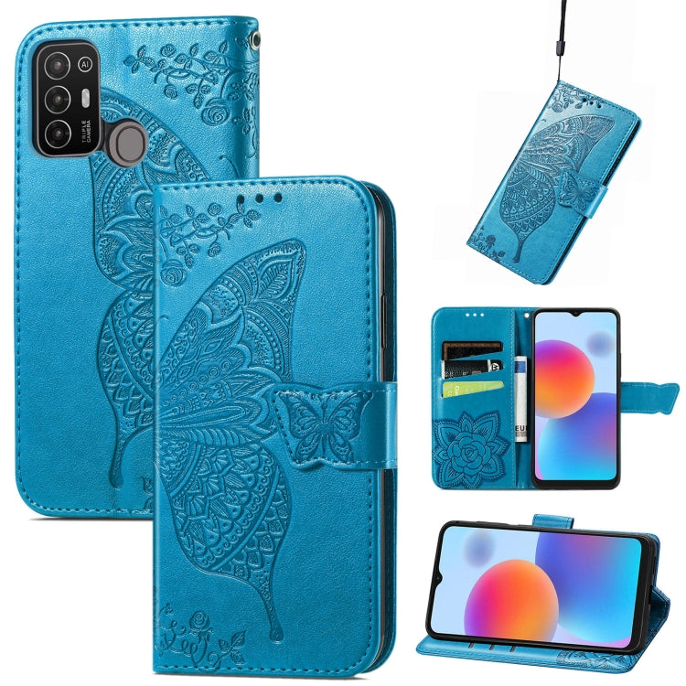 Butterfly Love Flower Embossed Leather Phone Case, For Tecno Pova Neo 5G, For ZTE Blade A52, For Samsung Galaxy A14 4G