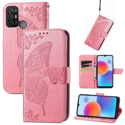 Butterfly Love Flower Embossed Leather Phone Case, For Tecno Pova Neo 5G, For ZTE Blade A52, For Samsung Galaxy A14 4G