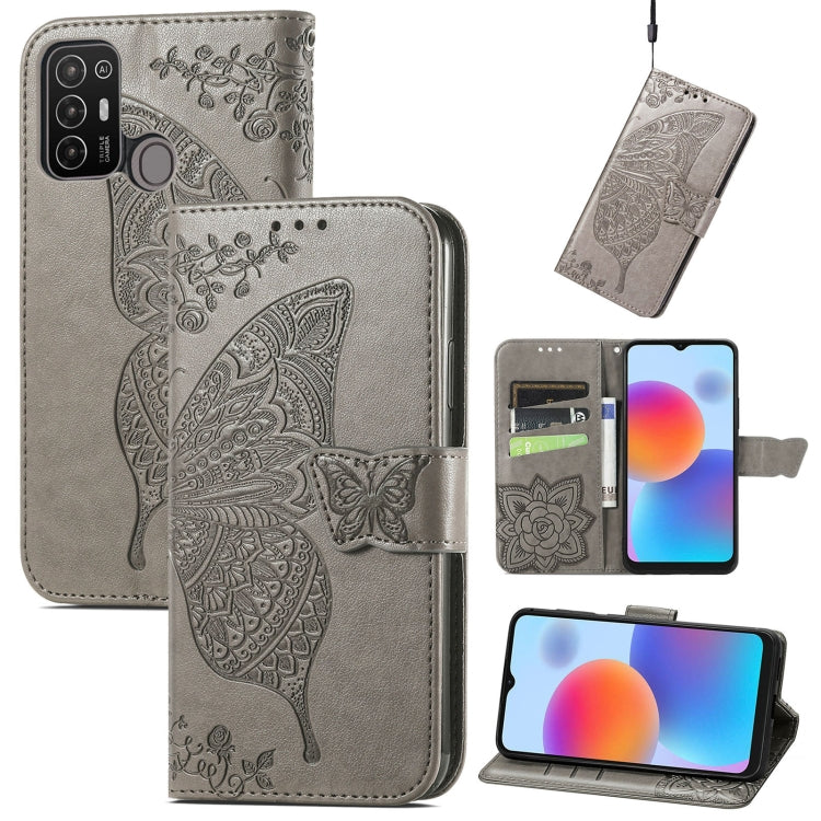 Butterfly Love Flower Embossed Leather Phone Case, For Tecno Pova Neo 5G, For ZTE Blade A52, For Samsung Galaxy A14 4G