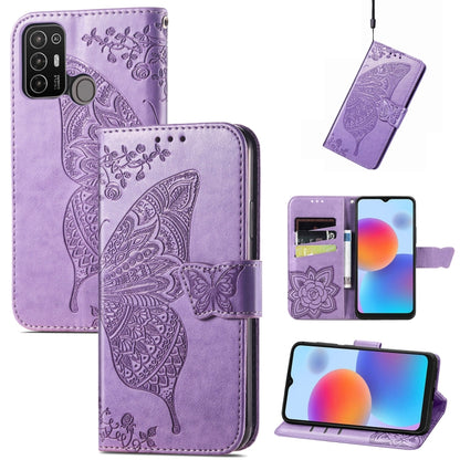 Butterfly Love Flower Embossed Leather Phone Case, For Tecno Pova Neo 5G, For ZTE Blade A52, For Samsung Galaxy A14 4G