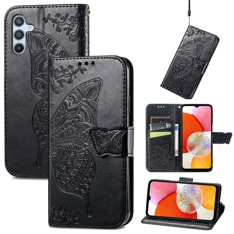 Butterfly Love Flower Embossed Leather Phone Case, For Tecno Pova Neo 5G, For ZTE Blade A52, For Samsung Galaxy A14 4G